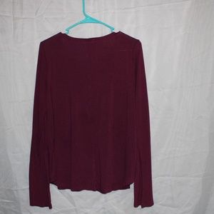 A Burgundy Long Sleeve